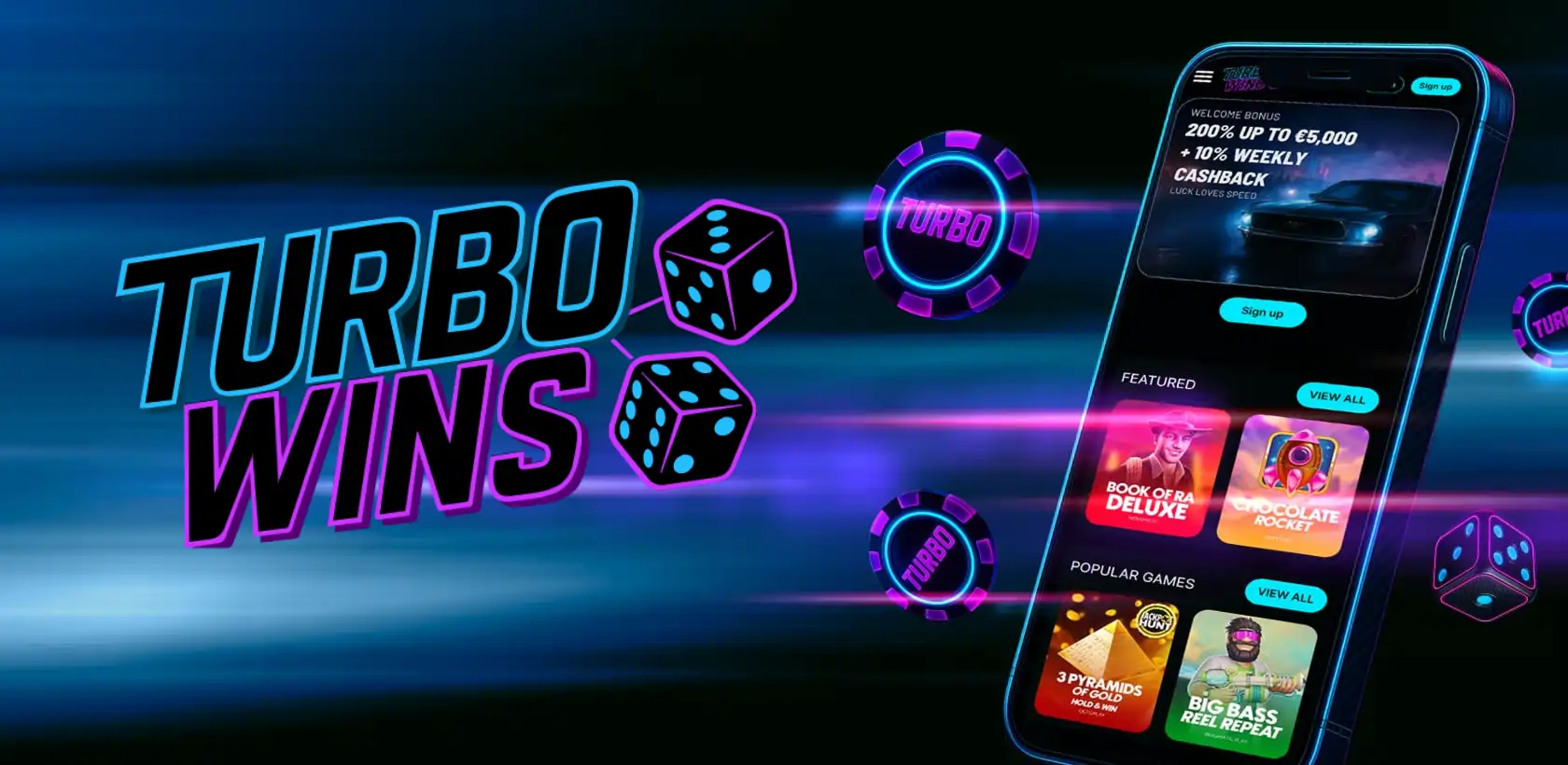 TurboWins Casino App-schermafbeelding